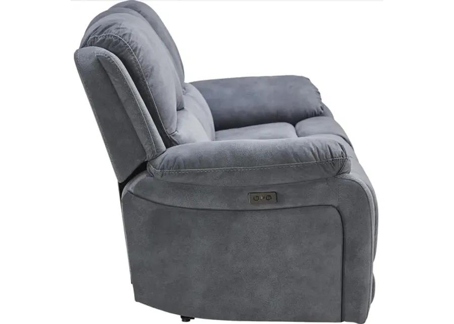 Carter Steel Power Reclining Sofa