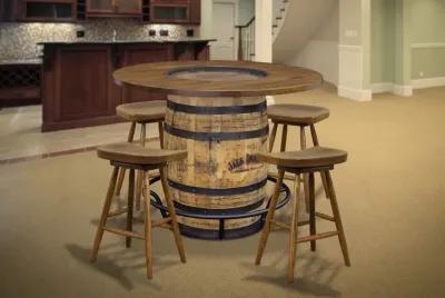 Barrel Whiskey Table + 4 Stools by Gascho