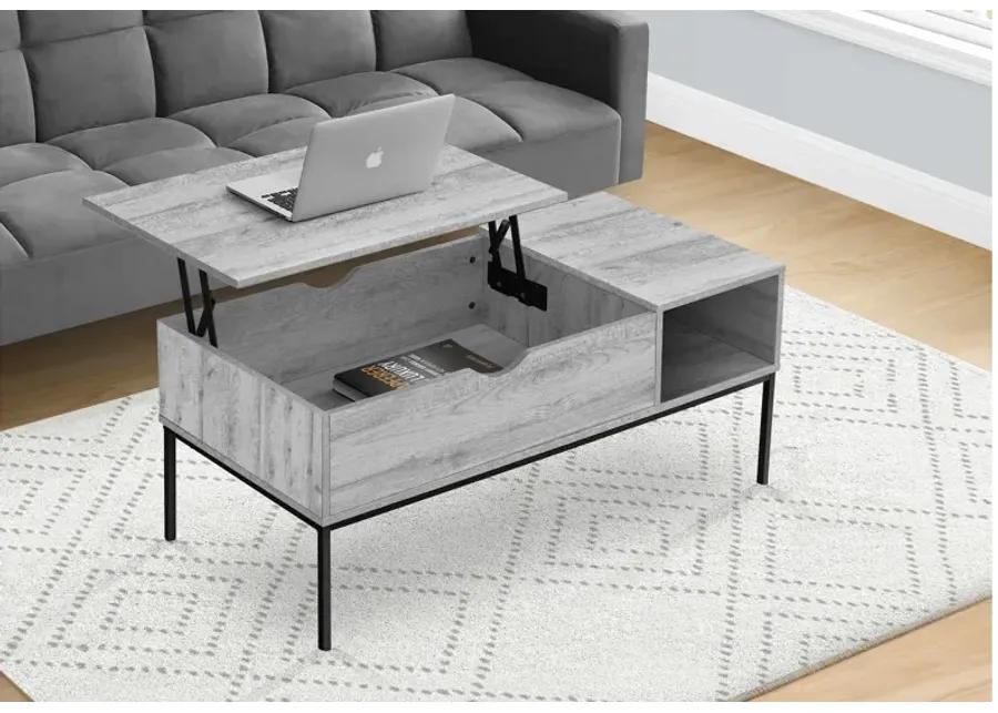 Grey Lift-Top Coffee Table