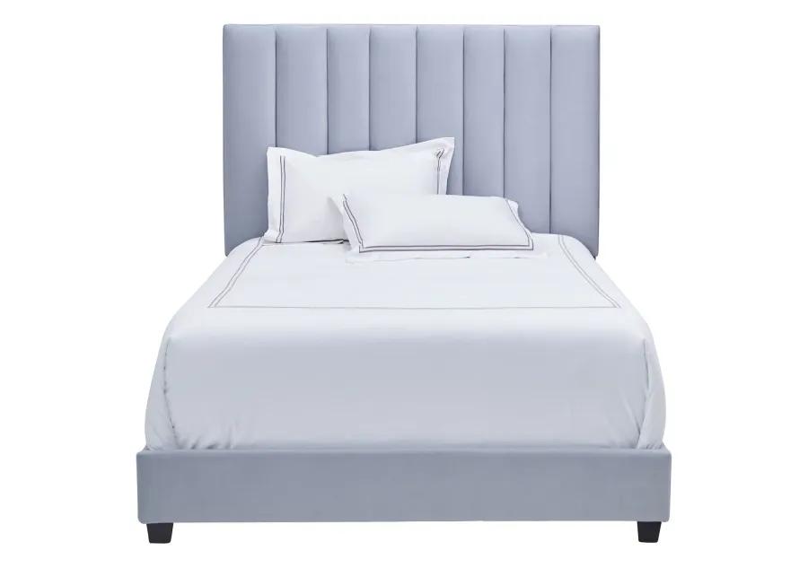 Byrnn Blue Upholstered Full Bed