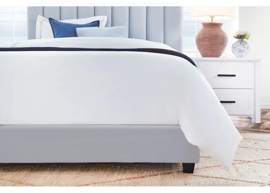 Byrnn Blue Upholstered Full Bed