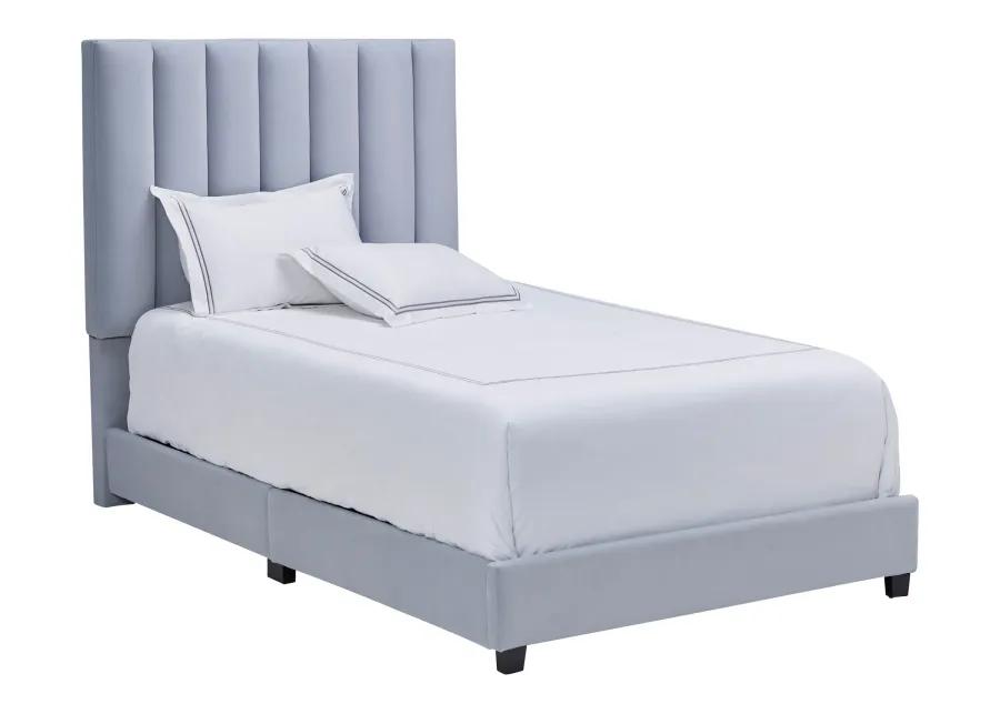 Byrnn Blue Upholstered Full Bed