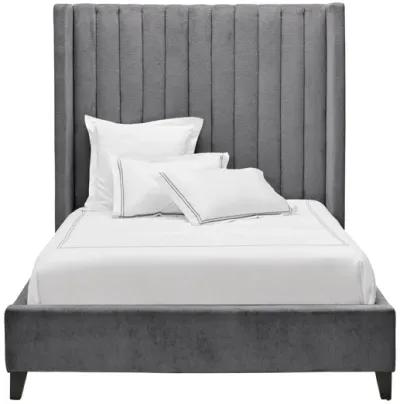 Mari Grey Upholstered King Bed