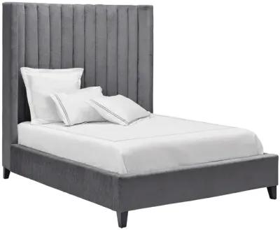 Mari Grey Upholstered King Bed