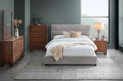 Bobbi Grey Upholstered Queen Bed