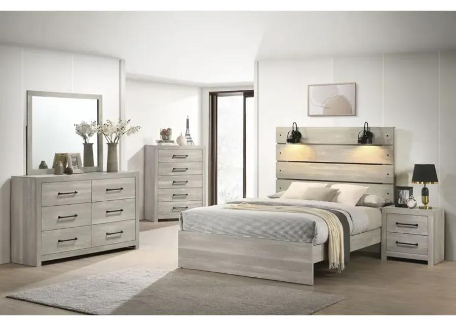 Dixon White 3-Piece Full Bedroom Set