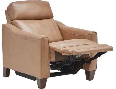 Damon Brown Leather Dual Power Recliner