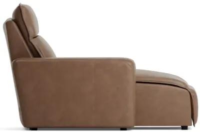 ModularTwo Brown Dual Power Reclining Left Arm Facing Chaise