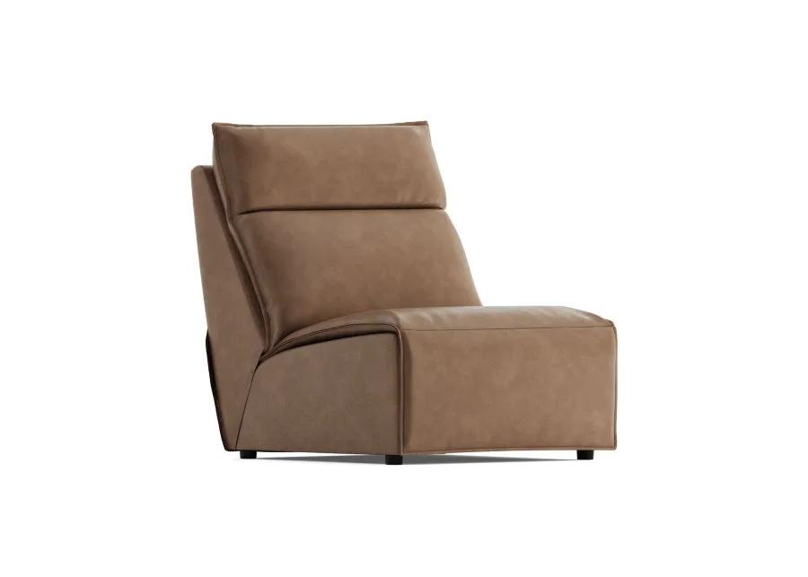 ModularTwo Brown Armless Chair