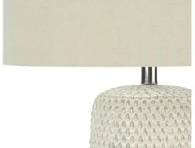 Cream Textured Ceramic Table Lamp