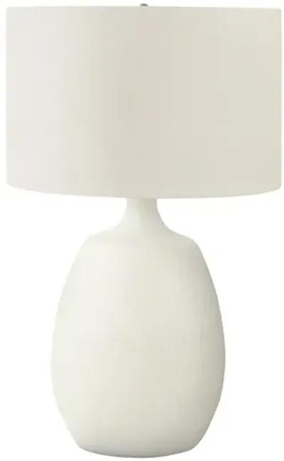 Cream Resin Table Lamp