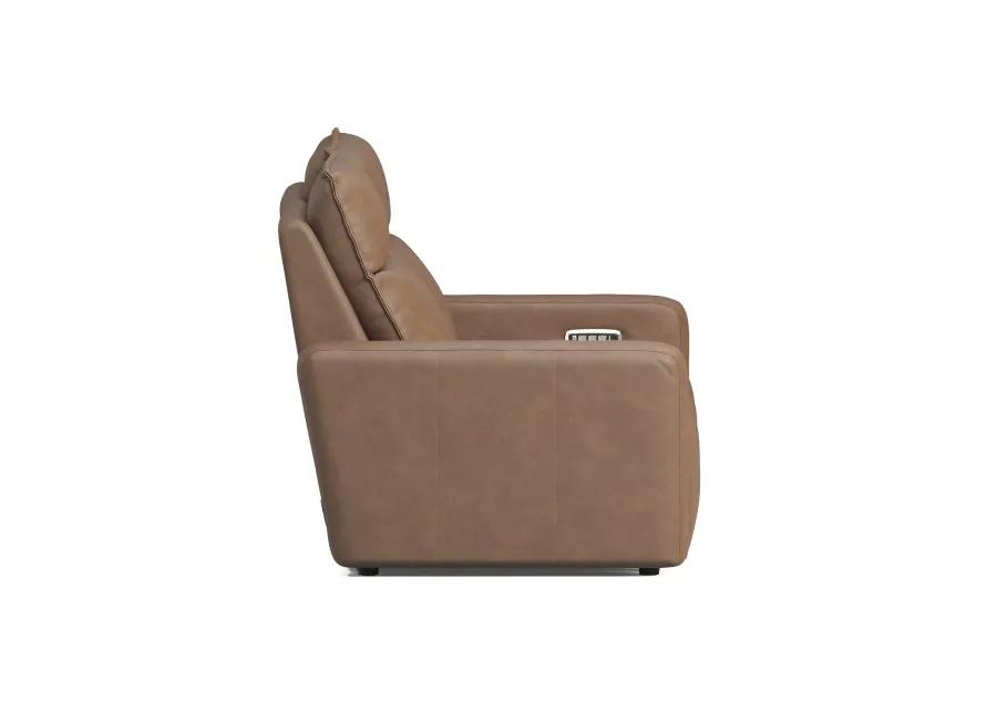 ModularTwo Brown Dual Power Reclining Loveseat