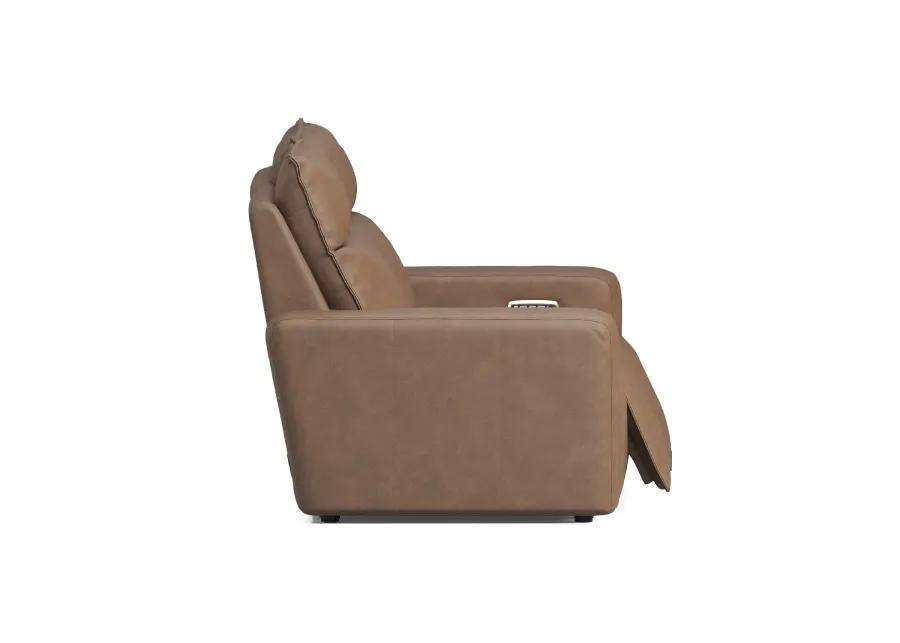 ModularTwo Brown Dual Power Reclining Loveseat