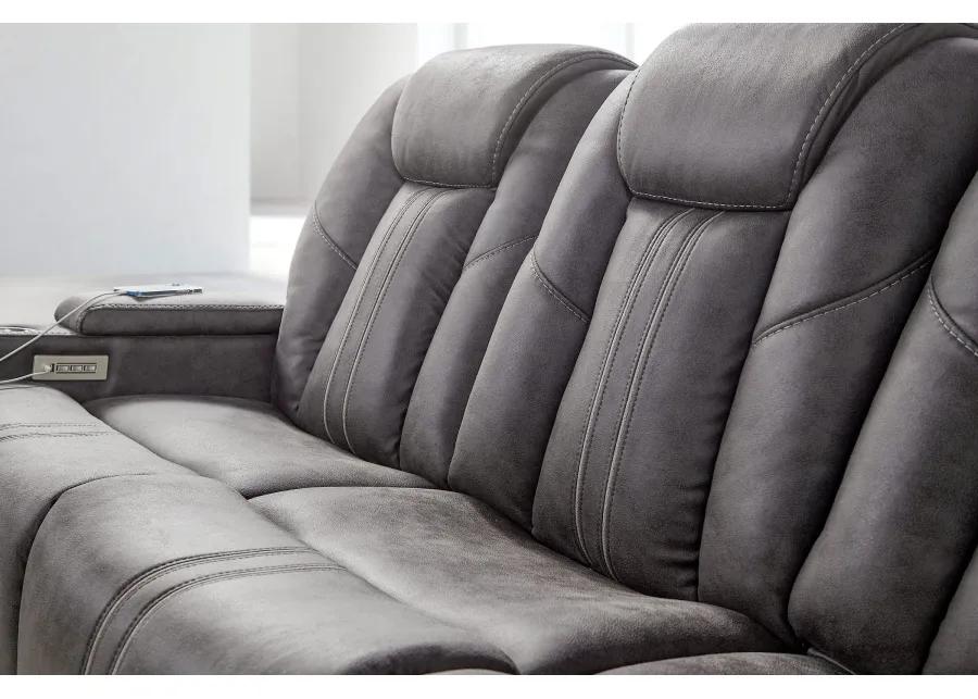 Maverick2 Grey Audio Triple Power Reclining Sofa