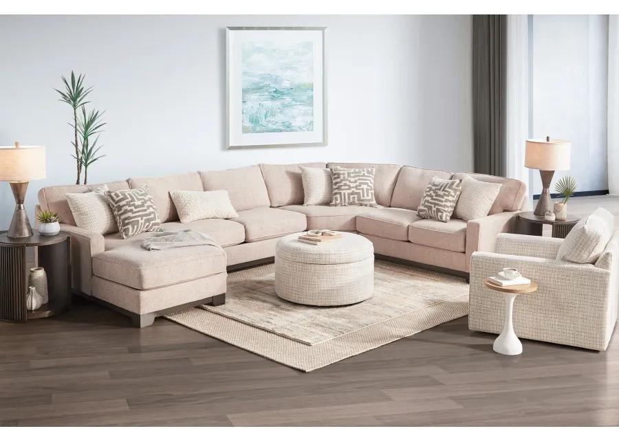 Hartley 4-Piece Sectional with Left Arm Facing Chaise by Jonathan Louis