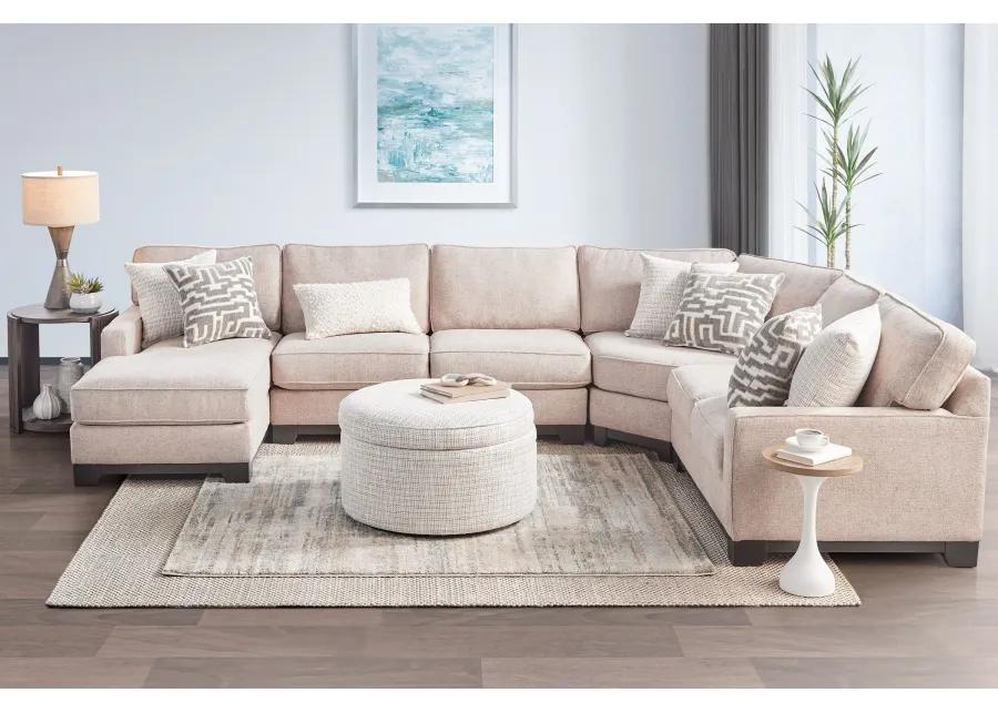 Hartley 4-Piece Sectional with Left Arm Facing Chaise by Jonathan Louis