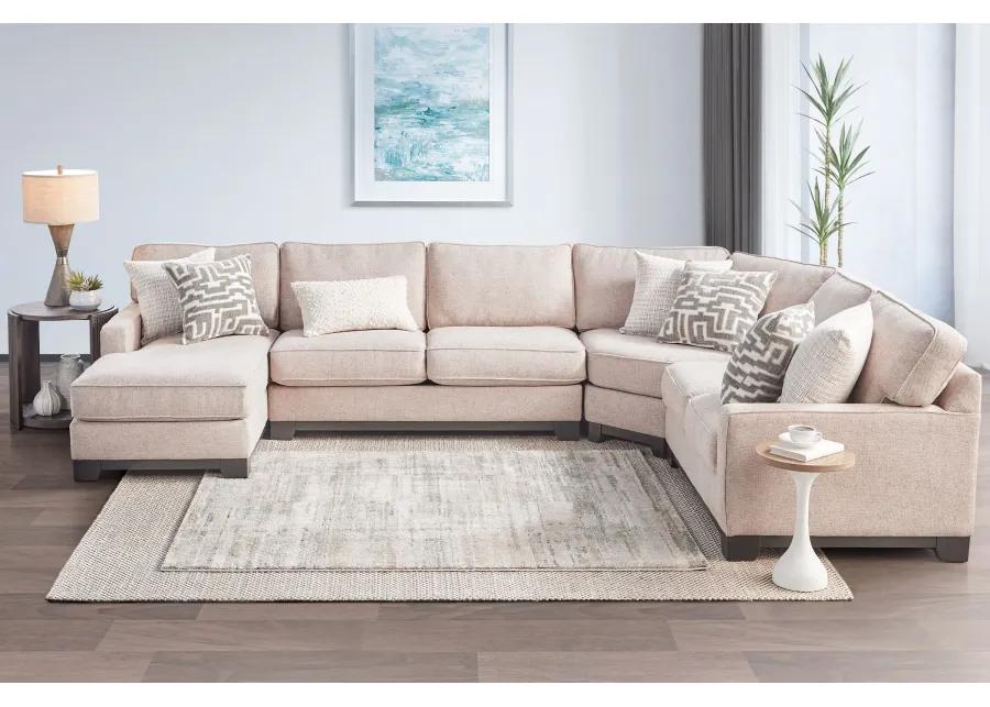 Hartley 4-Piece Sectional with Left Arm Facing Chaise by Jonathan Louis