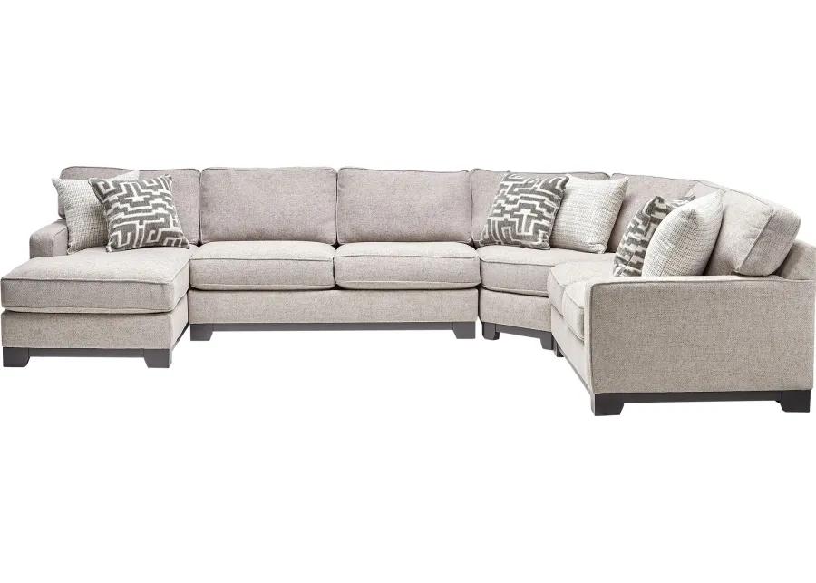 Hartley 4-Piece Sectional with Left Arm Facing Chaise by Jonathan Louis