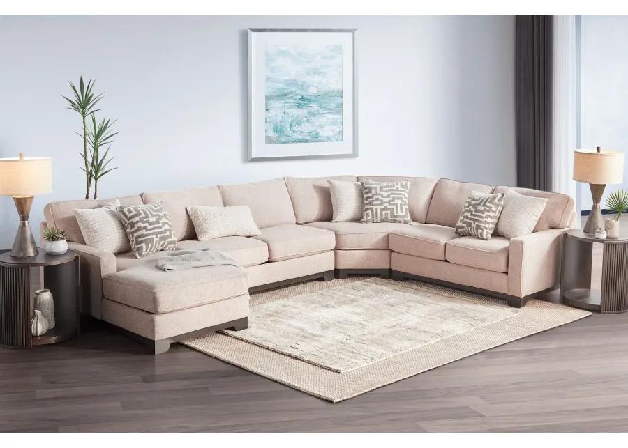 Hartley 4-Piece Sectional with Left Arm Facing Chaise by Jonathan Louis