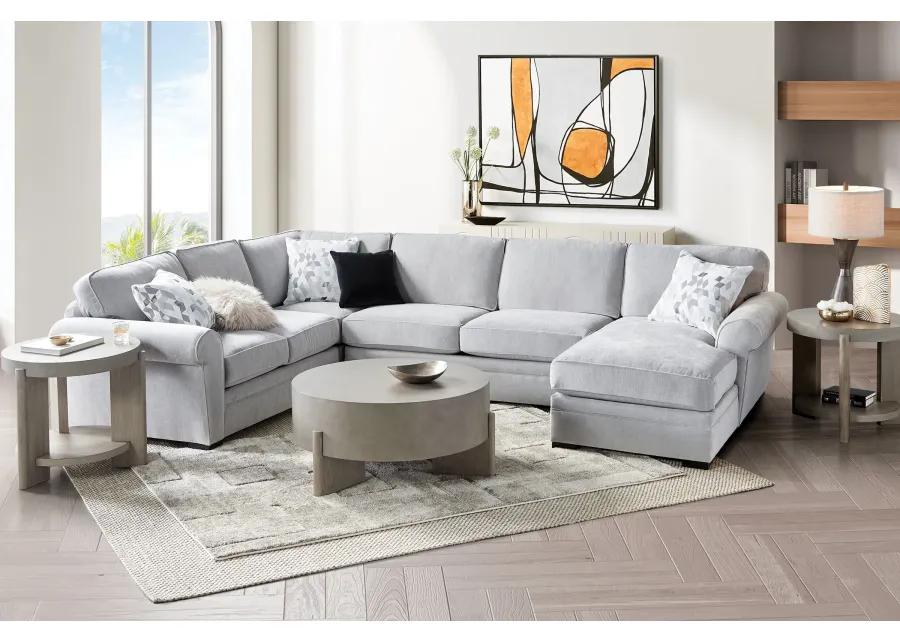 Campbell 4-Piece Corner Sectional with Right Arm Facing Chaise by Jonathan Louis