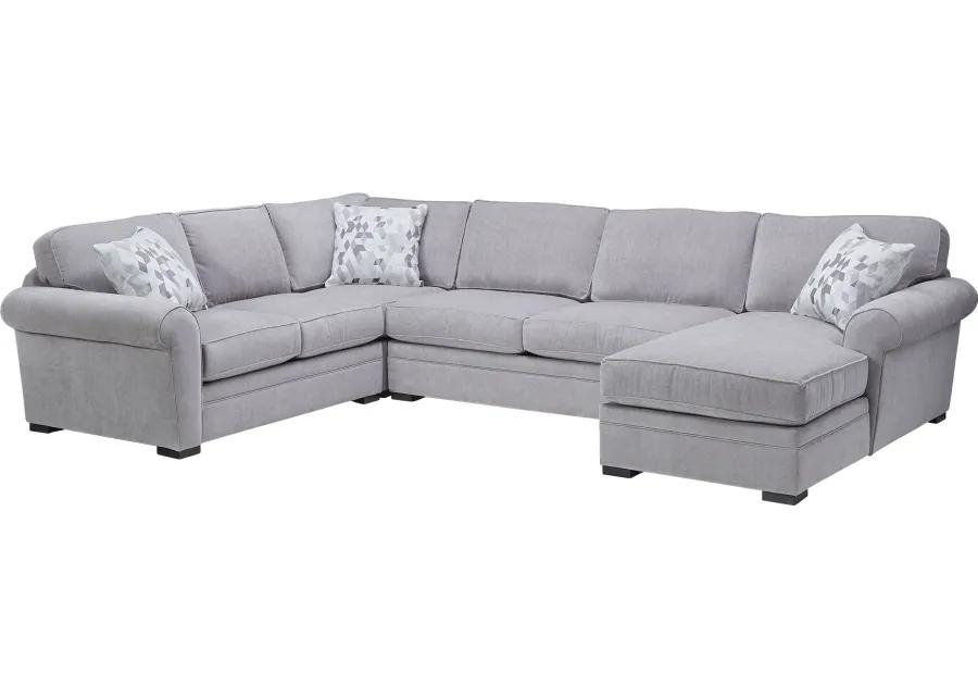 Campbell 4-Piece Corner Sectional with Right Arm Facing Chaise by Jonathan Louis