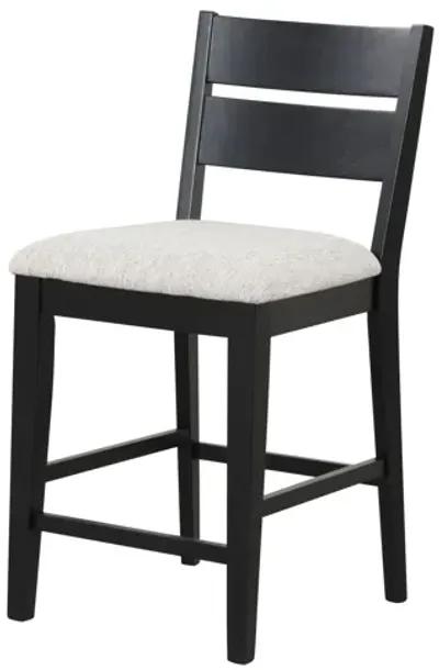 Cove Black Counter Table + 4 Stools