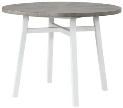 Cove White Counter Table + 4 Stools