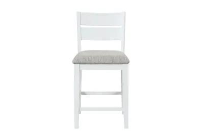 Cove White Counter Table + 4 Stools