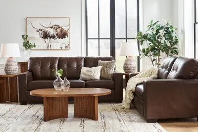 Santana Leather Queen Sleeper Sofa