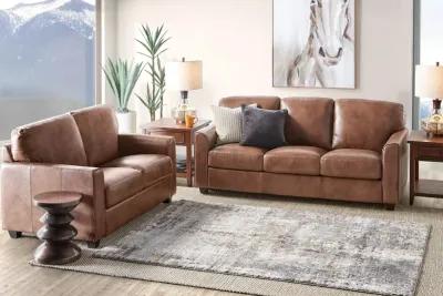 Wesley Brown Leather Queen Sleeper Sofa