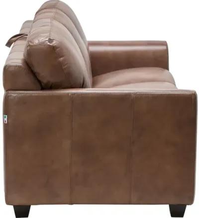 Wesley Brown Leather Queen Sleeper Sofa