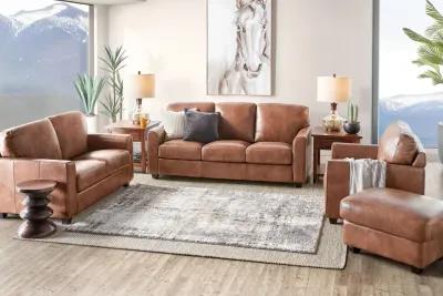 Wesley Brown Leather Queen Sleeper Sofa