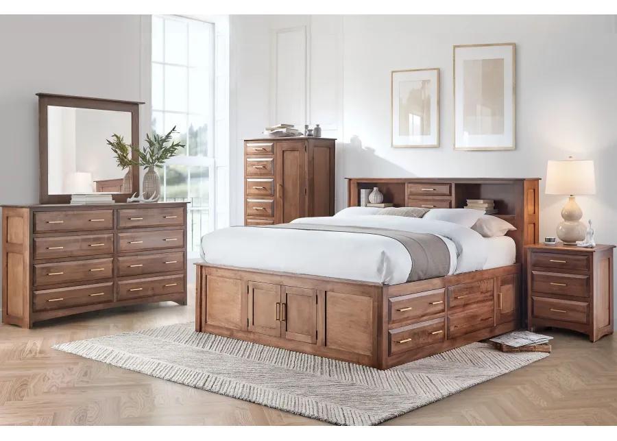 Simplicity King Storage Bed by Daniels Amish