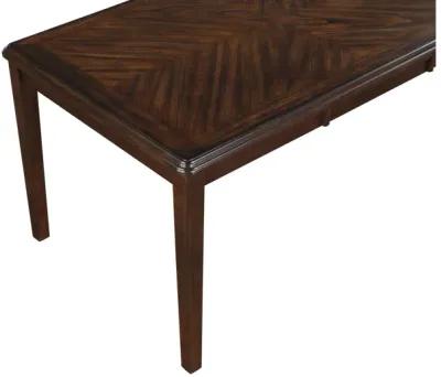 Gia Cherry Rectangular Table + 4 Chair