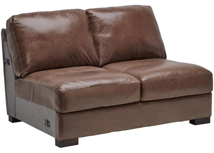 Miller Leather 4-Piece Sectional with Right Arm Facing Chaise