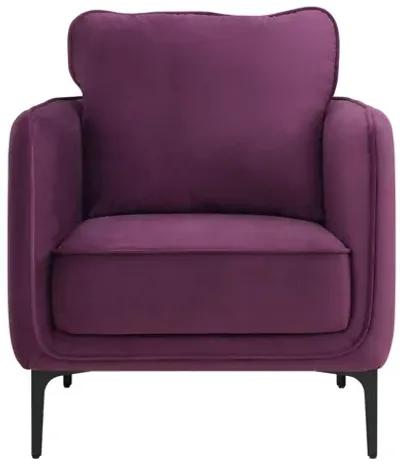 Rae Chair in Lavish Purple Velvet