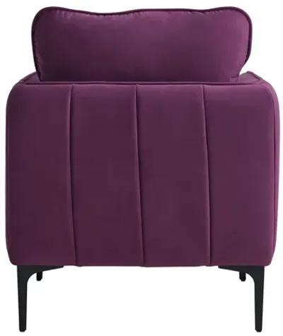 Rae Chair in Lavish Purple Velvet