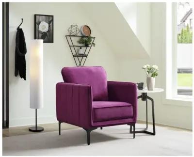 Rae Chair in Lavish Purple Velvet