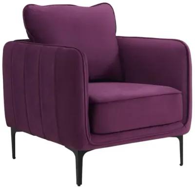 Rae Chair in Lavish Purple Velvet