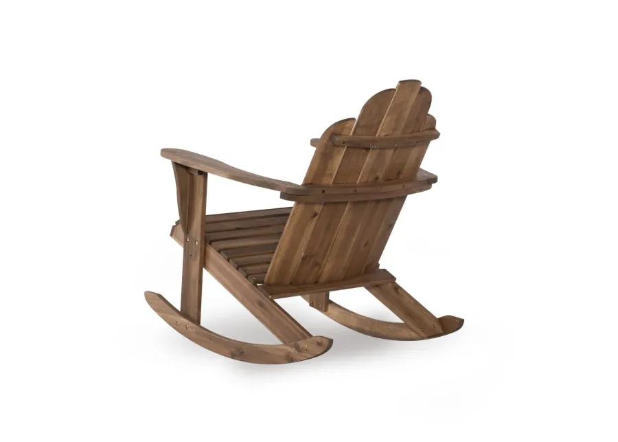 Adirondack Brown Rocking Chair