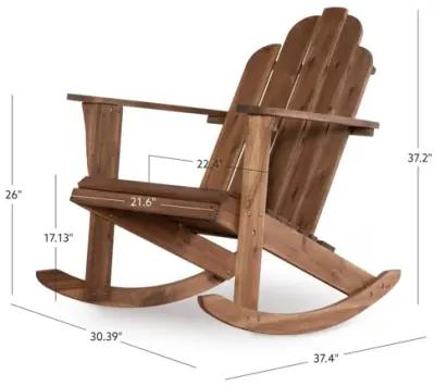 Adirondack Brown Rocking Chair