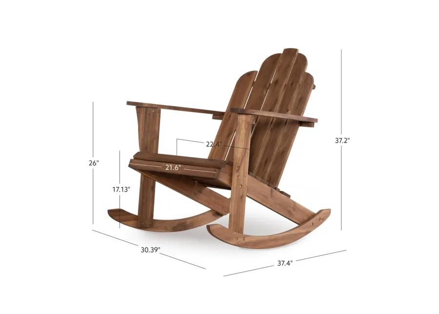 Adirondack Brown Rocking Chair