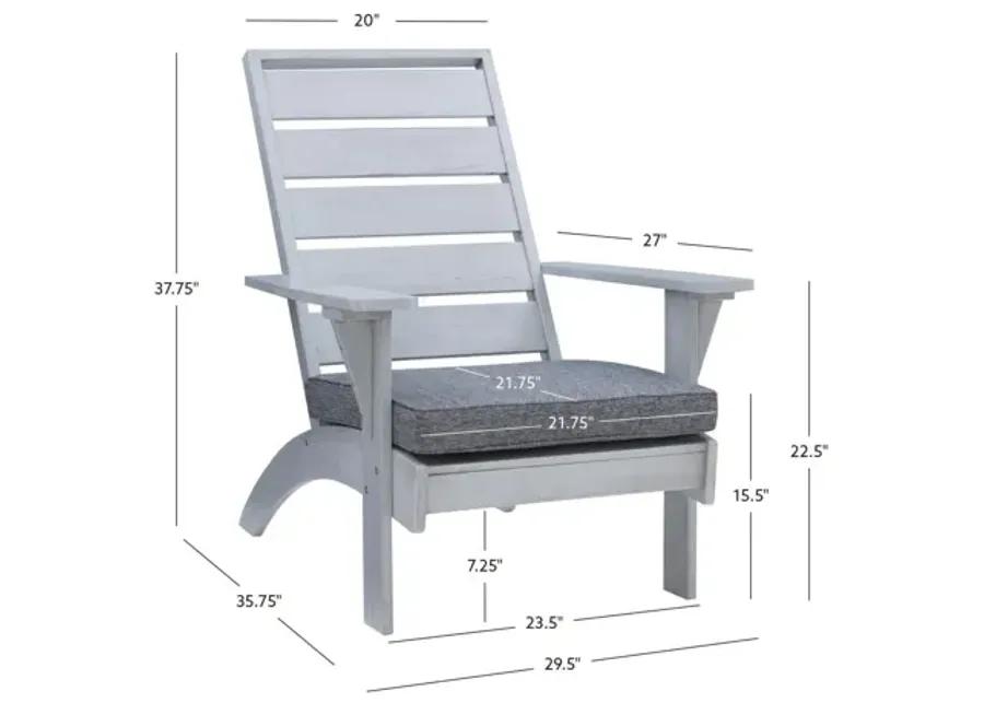 Nantucket Grey Chair With Cushion