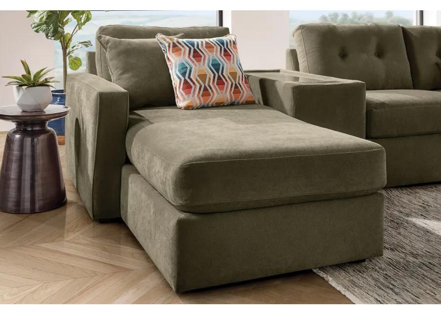 ModularOne Moss 3-Piece Sleeper Sofa with Left Arm Facing Chaise