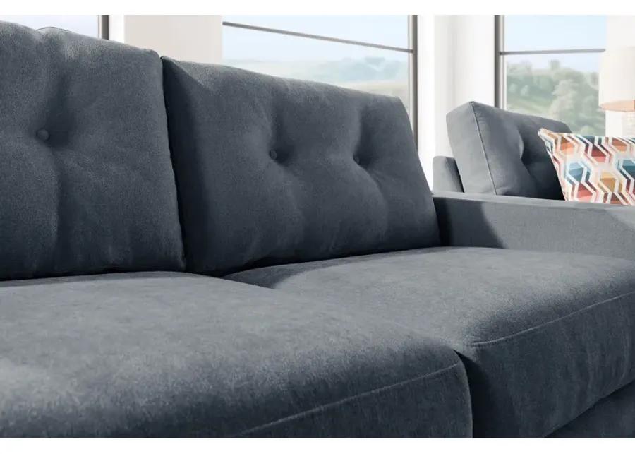 ModularOne Navy 3-Piece Sleeper Sofa with Right Arm Facing Chaise