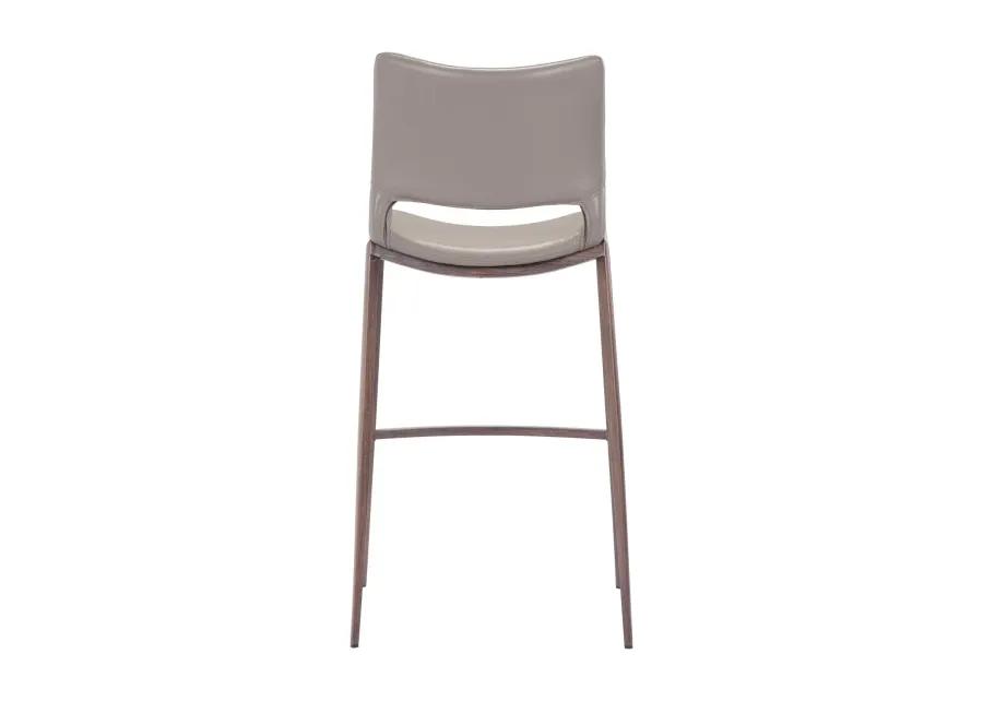 Ace Barstool (Set of 2) Brown & Walnut