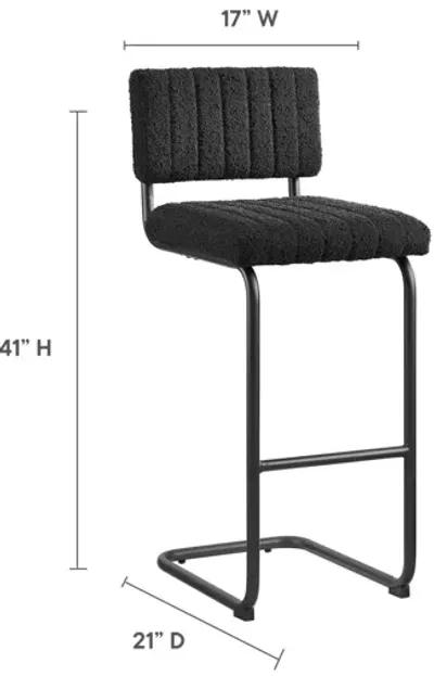 Parity Boucle Bar Stools Set of 2 by Modway