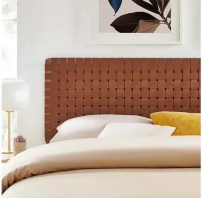 Sparta Weave Vegan Leather King Headboard