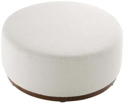 Tilden Large 38" Round Boucle Upholstered Ottoman