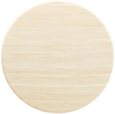 Lippa 36" Round Artificial Travertine Coffee Table